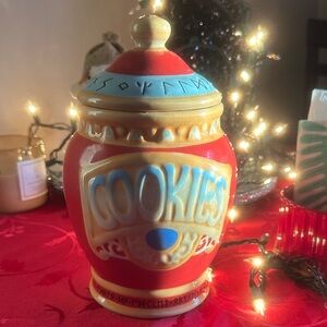 Hummel Red and Gold Whimsical Dragon Cookie Jar 1989 Vintage